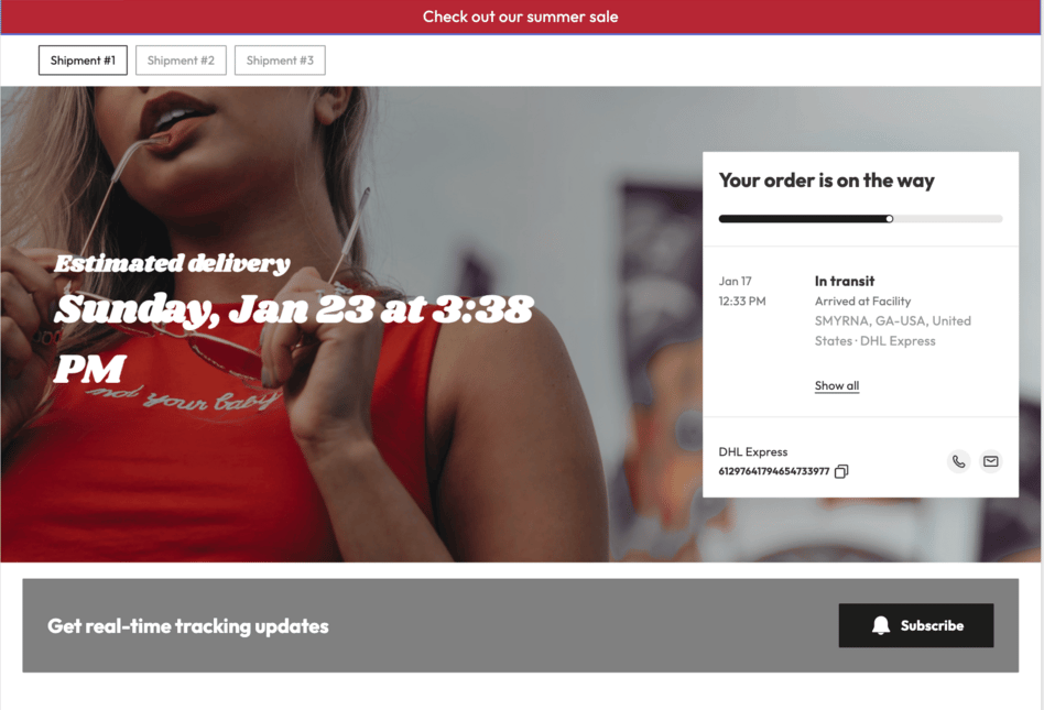 AfterShip Tracking — Dynamic promotional banners