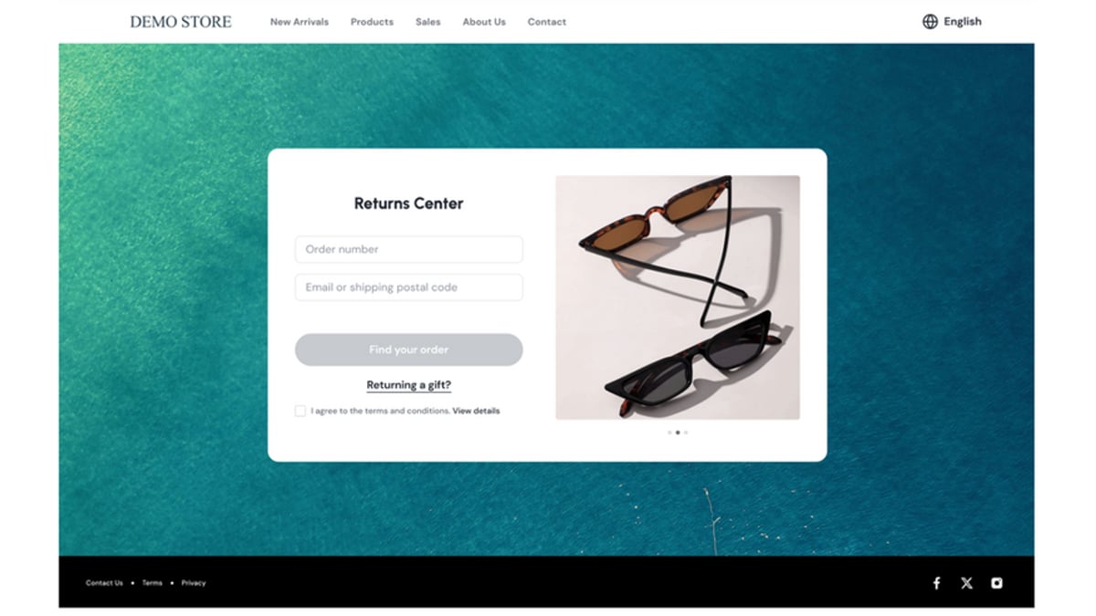 Self-service returns portal in AfterShip Returns