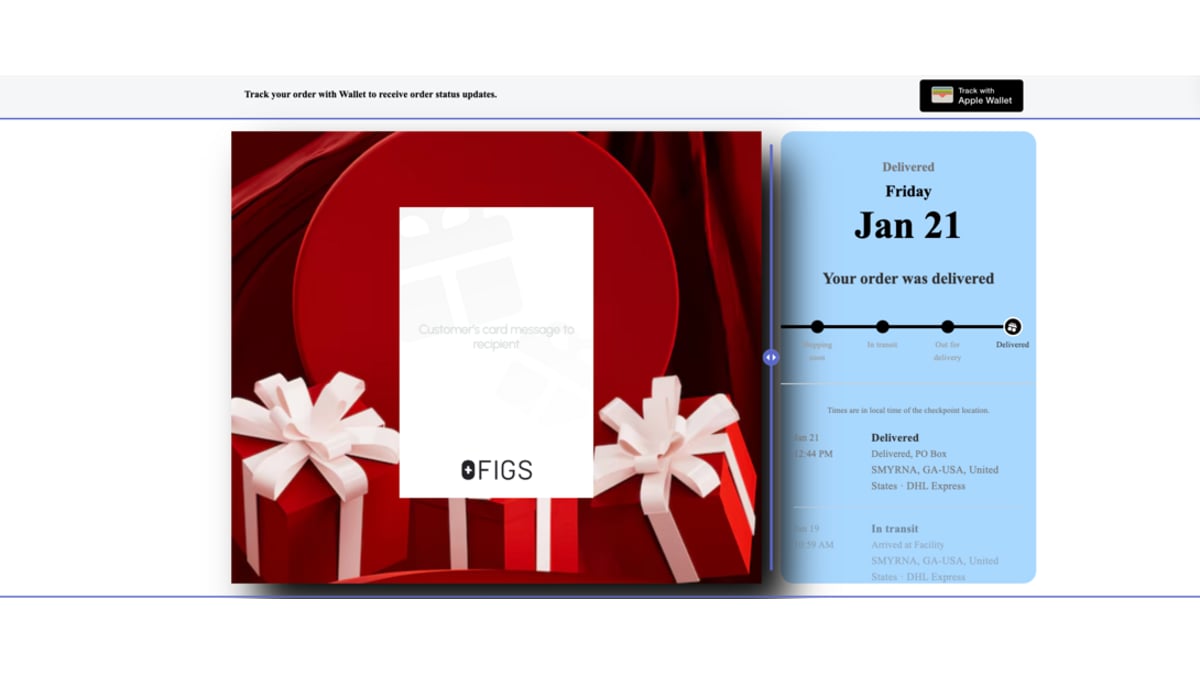 Branded tracking page in AfterShip Tracking