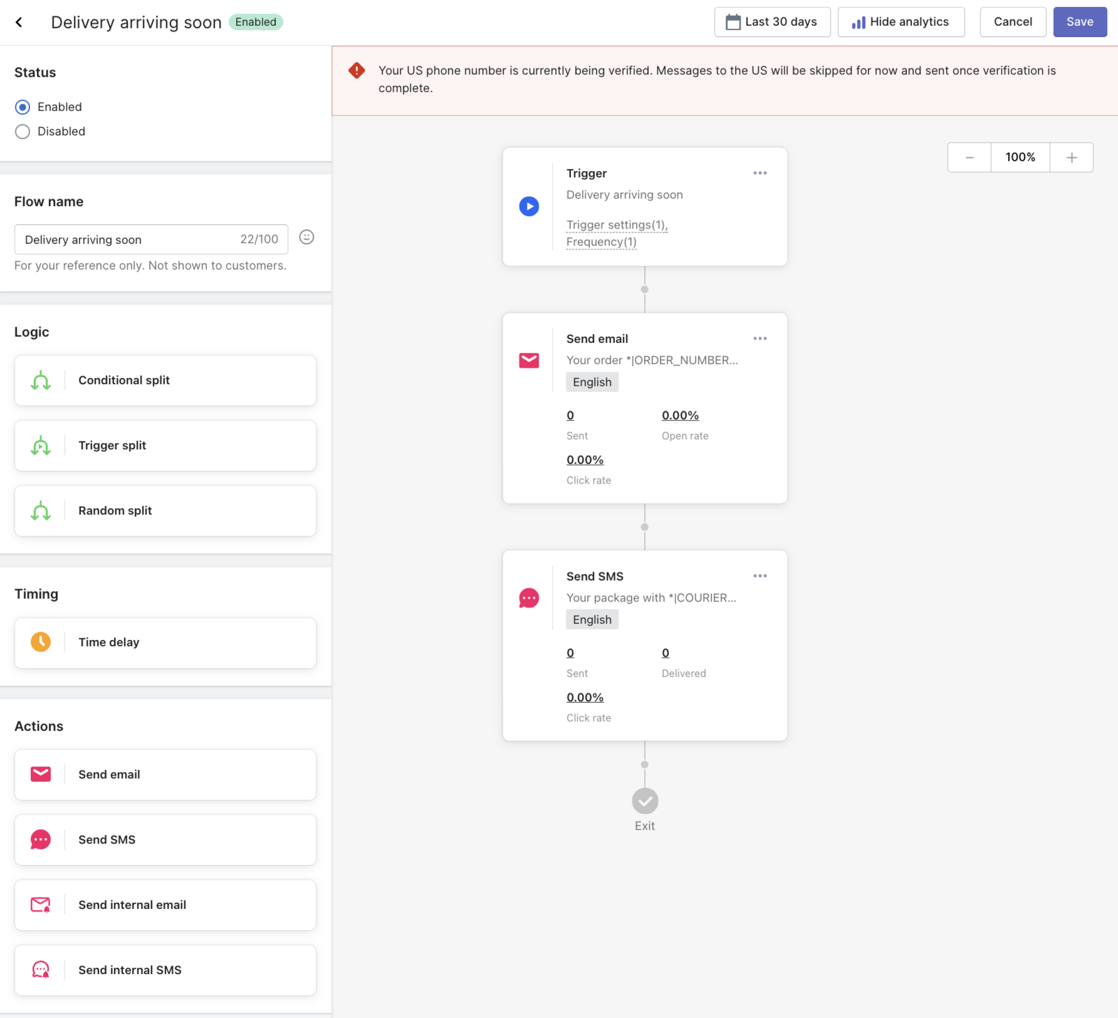 AfterShip Tracking — Notification triggers