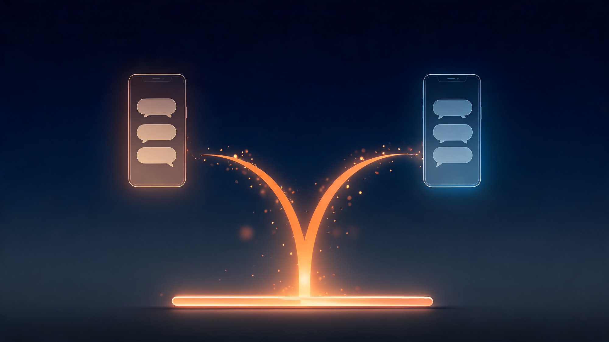 Cover: an orange data stream forking into two phones, showing AfterShip post-purchase data feeding Attentive and Klaviyo.