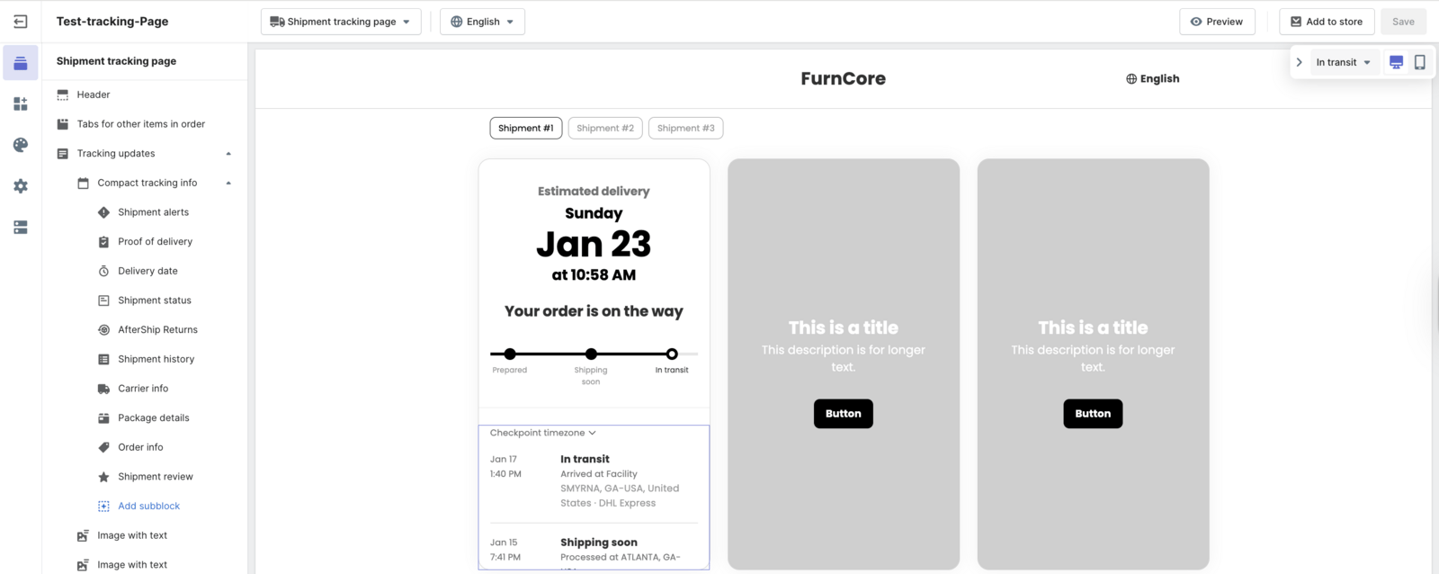 AfterShip Tracking — Customizable tracking pages